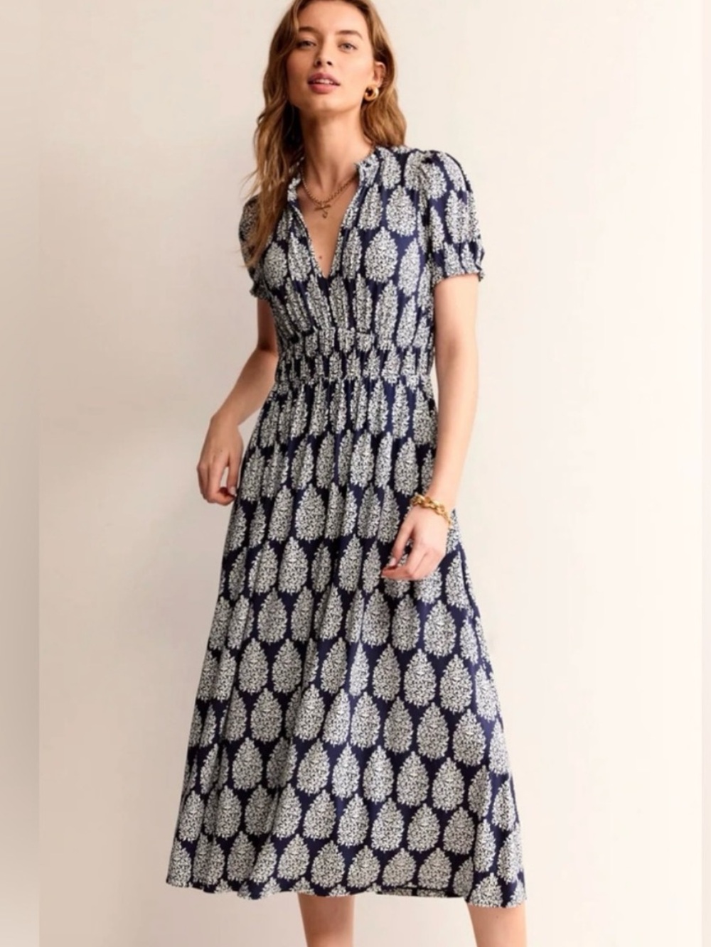 Boden Rosanna Midi Dress 16-18R EUC
